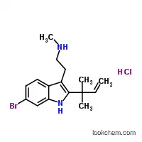 Molecular Structure of 474657-72-2 (6-Bromo-2-(1,1-dimethyl-2-propenyl)-N-1H-indole-3-ethanaminehydrochloride)